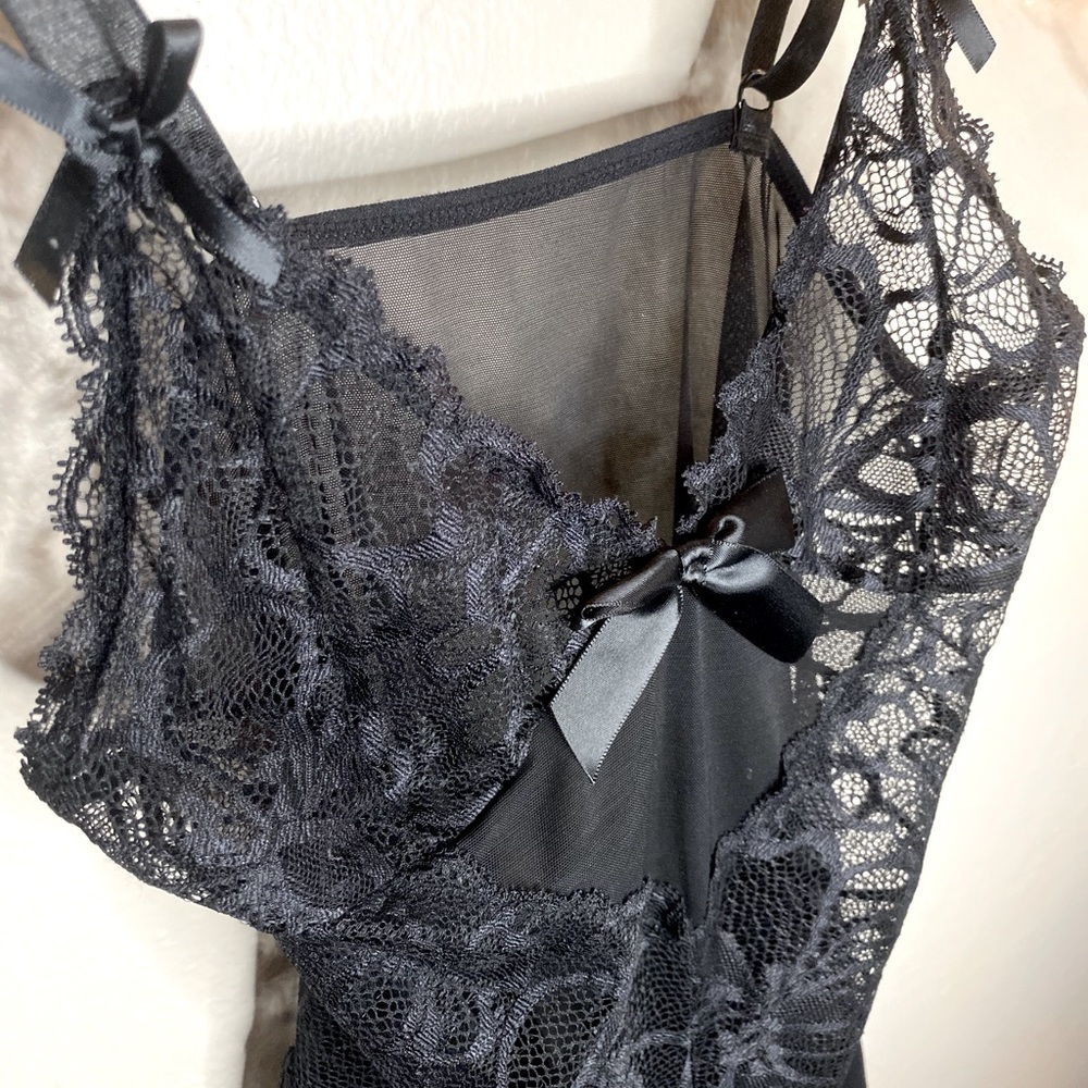 Frederick’s Black Lace Babydoll